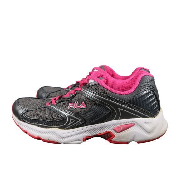 Fila Shoes Womens 8.5 Athletic Trainers Walk Run Active Casual Comfort Gray Pink - Picture 4 of 11